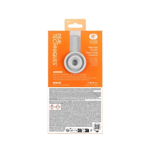 Miniatura 12 de Real Techniques Miracle Brush - Paleta limpiadora de brochas de maquillaje para limpieza profunda, uso con champú de brochas de maquillaje, crestas