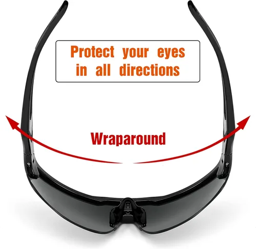 Miniatura 4 de FEISEDY Gafas de sol deportivas, con 5 lentes para hombres y mujeres, TR90 ligeras, béisbol, ciclismo, motocicleta, correr, golf, B2940
