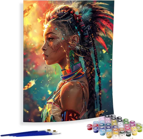 Miniatura 10 de Diymood Kits de pintura por números para adultos, esqueleto, pintura al óleo, pintura al óleo, pintura acrílica por números, kits para niños