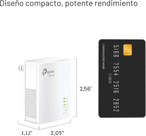 Miniatura 3 de TP-Link AV1000 Powerline Ethernet adaptador (TL-PA7017) - Puerto Gigabit, enchufe y reproducción, Ethernet sobre potencia, tamaño nano, ideal