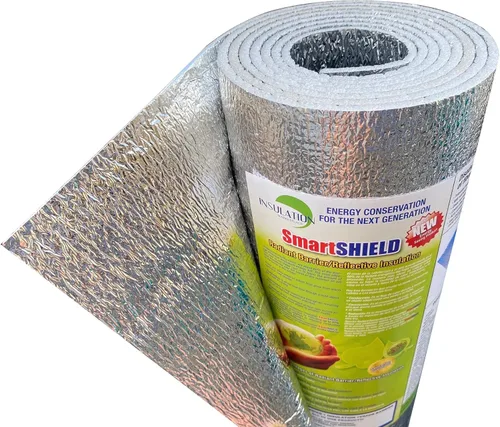 Miniatura 7 de INSULATION MARKETPLACE SmartSHIELD - Rollo de aislamiento reflectante de 1/8 pulgadas, 48 pulgadas x 100 pies, barrera radiante con núcleo