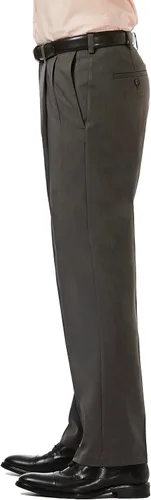 Miniatura 3 de Haggar Cool 18 Pro para hombres - Pantalón de ajuste clásico, con plisado frontal y cintura expandible oculta, tallas regulares y grandes y altas