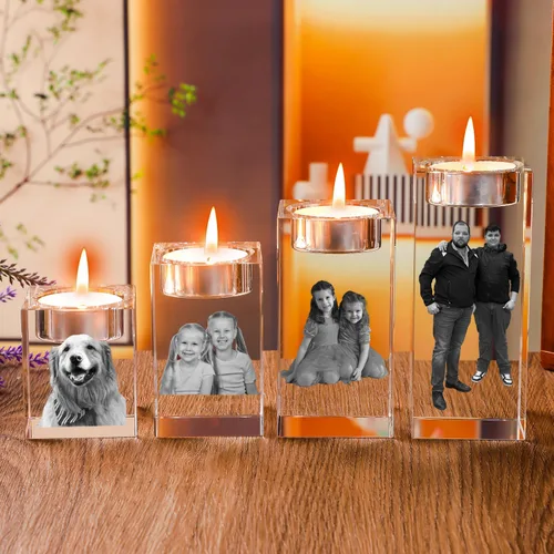 Marco de cristal grabado con fotos personalizadas, regalos únicos para bodas, compromisos, aniversarios, regalos especializados para momentos