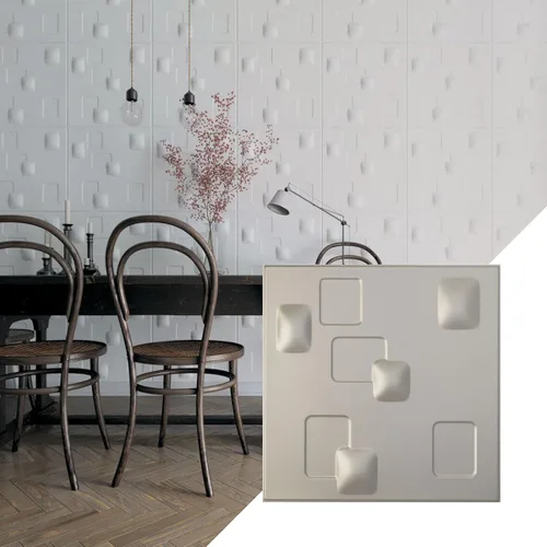 Miniatura 17 de Ekena Millwork 19 5/8 pulgadas de ancho x 19 5/8 pulgadas de alto, Avila EnduraWall Panel decorativo de pared 3D, óxido metálico envejecido