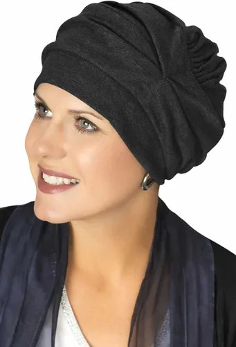 Trinity Turbante 100% algodón - ¡3 estilos en uno! Sombreros encorvados para quimioterapia, para pacientes con cáncer.