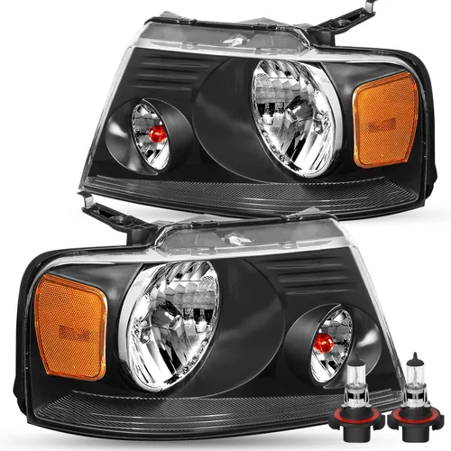 Miniatura 10 de SOCKIR Conjunto de faros delanteros con bombillas compatibles con Ford F150 Pickup 2004-2008/Lincoln Mark LT 2006-2008 para el lado del pasajero