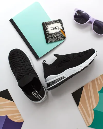 Miniatura 2 de bebe Zapatos para niña Zapatos ligeros para correr casuales Tenis de punto transpirable a la moda (11-4 niños pequeñosniños grandes)