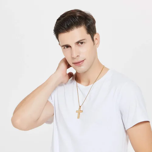 Miniatura 4 de Collar de letras doradas con cadena de acero A-Z regalo de cumpleaños para hombres mujeres niños niñas collares con colgante Metal