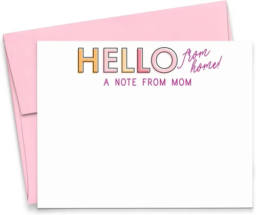 Miniatura 16 de Papelería personalizada para niños para niños, tarjetas de notas planas, lindo papelería para niño con juego de sobres, tarjetas de notas Hola desde