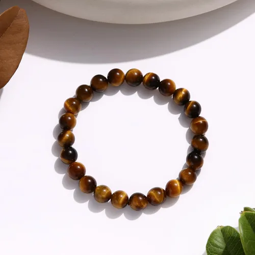 Miniatura 5 de HOZEAL Pulsera de triple protección, brazalete de obsidiana negra con ojo de tigre y hematita para hombres y mujeres, para traer suerte