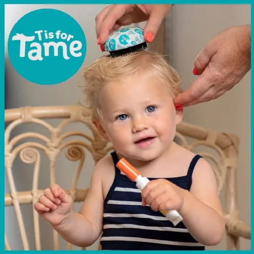 Miniatura 4 de T is for Tame Cepillo desenredante para niños pequeños y niños, mini cepillo desenredante domina nudos sin lágrimas o rabietas