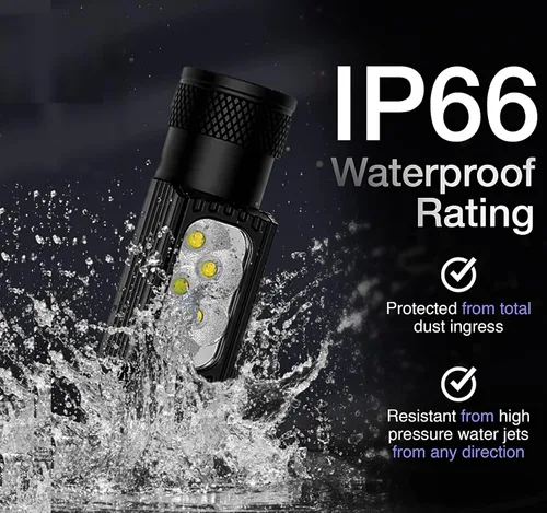 Miniatura 5 de Linterna frontal recargable, 1850 lúmenes, luces de cabeza ultra brillantes para la frente. Impermeable, ligera, de aluminio, batería de 3500 mAh