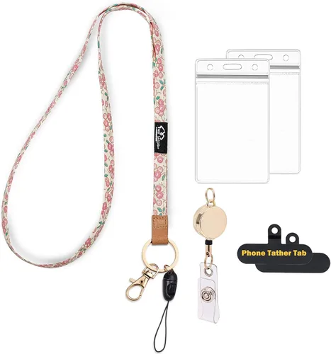 Miniatura 17 de WK IEASON Correa para el cuello con cordón, llavero para identificación, llavero, tarjeta, teléfono, cámara, soporte para bolígrafos Correa
