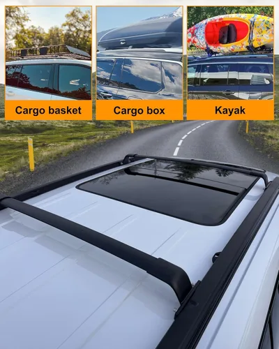 Miniatura 6 de Barras transversales de techo para Cadillac XT6 2020-2025 barras transversales portaequipajes portaequipajes portaequipajes