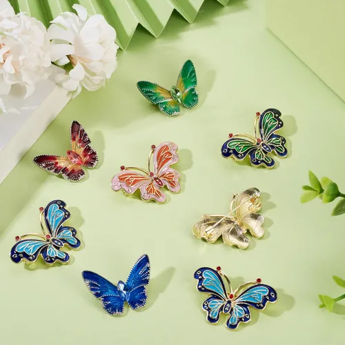 Miniatura 136 de Pandahall - Broches esmaltados de aleación con varios temas, broche de solapa, juego de pines esmaltados