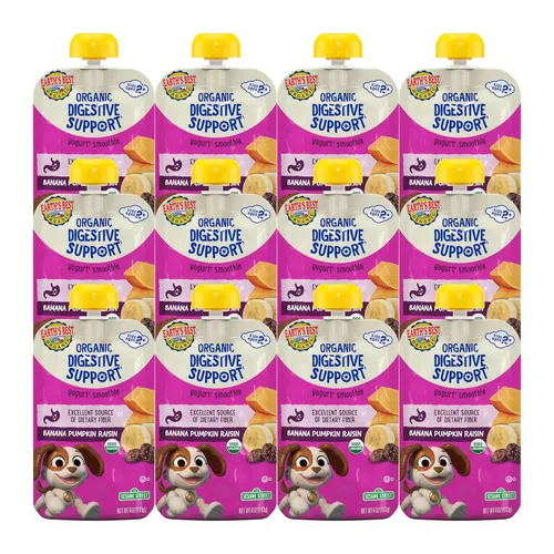 Miniatura 9 de Bolsas de batido de yogur orgánico De la tierra mejor, 24+ meses, batido de yogur de frutas para el sistema inmunológico para niños de 24 meses