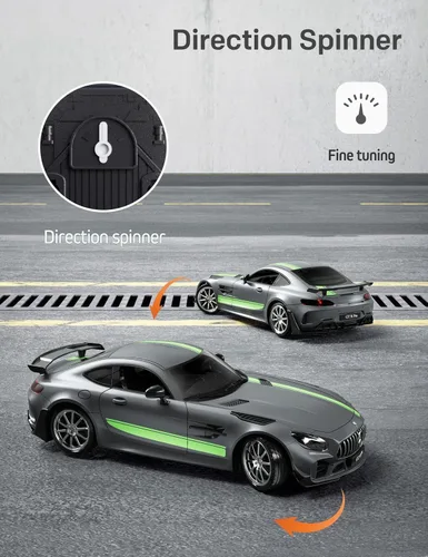 Miniatura 5 de MIEBELY Coche de Control Remoto, Mercedes Benz 1/12 Escala Oficial Autorizado GT R Pro Coches RC 7.4V 900mAh Batería Recargable 2.4Ghz Coches RC