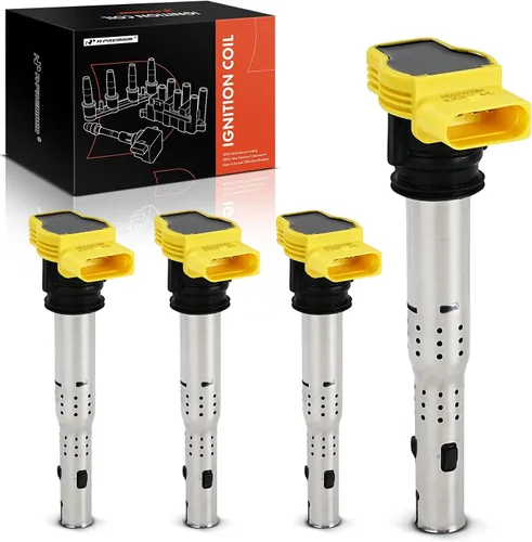 Miniatura 11 de A-Premium Paquete de 4 bobinas de encendido compatibles con vehículos Audi y Volkswagen, 1.8L 2.0L 4.2L - A3 2006-2013, A4 2005-2016, A5 A6 Q3 TT