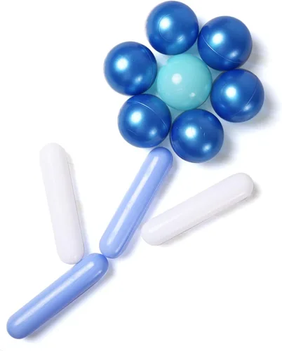 Miniatura 4 de Bolas para piscina de bolas STARBOLO para niños - Paquete de 150, 200, 500 bolas de piscina de bolas coloridas a prueba de aplastamiento de plástico
