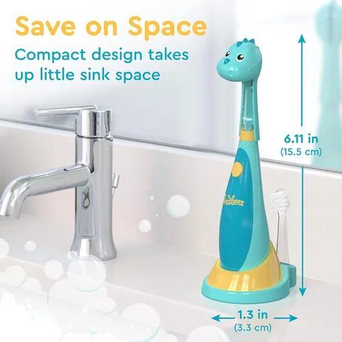 Miniatura 6 de Brusheez Cepillo de dientes sónico para niños pequeños - Cepillo de dientes seguro y suave para edades 1-3 con temporizador de 2 minutos incorporado