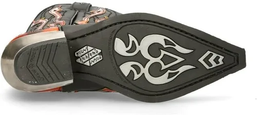 Miniatura 8 de New Rock 7921 Flame Western - Botas vaqueras para hombre