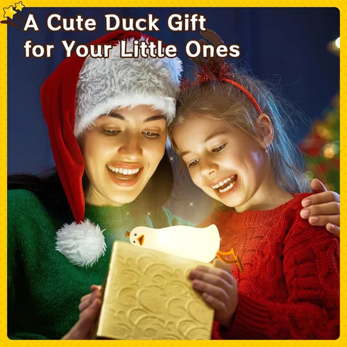 Miniatura 6 de Linda Luz Nocturna de Pato: Lámpara LED de Pato de Silicona para Bebé - 7 Colores Lámpara Nocturna para Niños - Luz Nocturna Recargable