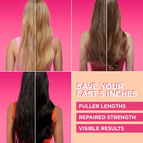 Miniatura 6 de L'Oreal Paris Elvive Dream Lengths - Máscara capilar de fibra salvadora con concentrado de péptidos de colágeno para revivir y restaurar, fórmula