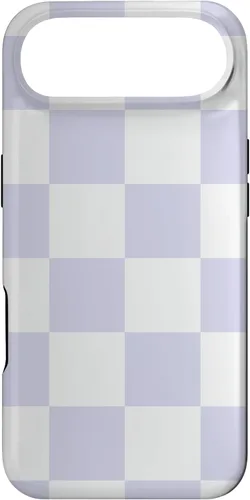 Miniatura 27 de Cute Pastel Lavender Off White Checker Pattern Design Case for iPhone 17