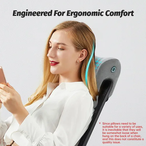 Miniatura 2 de xiaomubiao Almohada de Reposacabezas para Silla de Oficina Almohada de Cuello Espuma Viscoelástica Ergonómica Almohada de Escritorio para Siesta