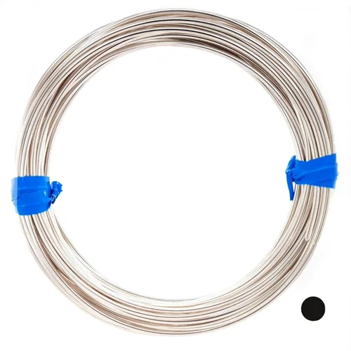 Miniatura 14 de CRAFT WIRE Calibre 18, alambre de plata de ley 925 (redondo), mitad duro, fabricado en Estados Unidos, 5 pies