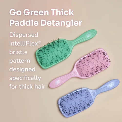 Miniatura 11 de Wet Brush Go Green - Cepillo desenredante de pelo grueso, cerdas IntelliFlex ultrasuaves con AquaVent - Afloja suavemente los nudos mientras