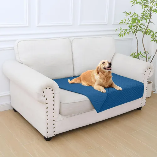 Miniatura 61 de hyha Manta impermeable para perro, manta suave para cama de perro, manta para mascotas, funda de sofá impermeable lavable para perros, fundas Gris