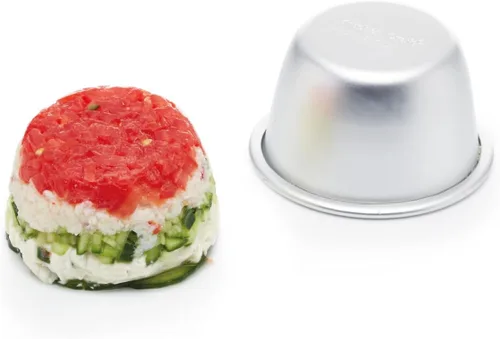 Miniatura 4 de KitchenCraft Juego de 4 moldes para pudín de aluminio anodizado, 3.0 in