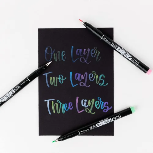 Miniatura 6 de Tombow 56448 Fudenosuke - Bolígrafos de pincel, color pastel, paquete de 6