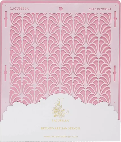 Miniatura 21 de Lacupella Plantilla de decoración de pasteles grandes (Amara) patrón de venas de hojas