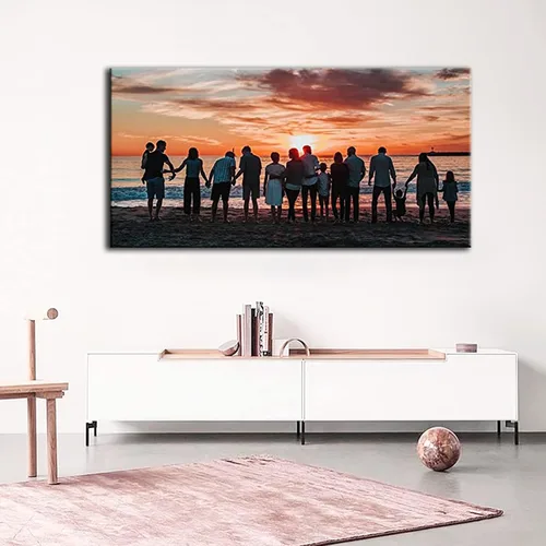 Miniatura 4 de Looife Impresiones en lienzo personalizadas de 40 x 20 pulgadas con tu foto, arte de pared personalizado con tu foto sobre lienzo