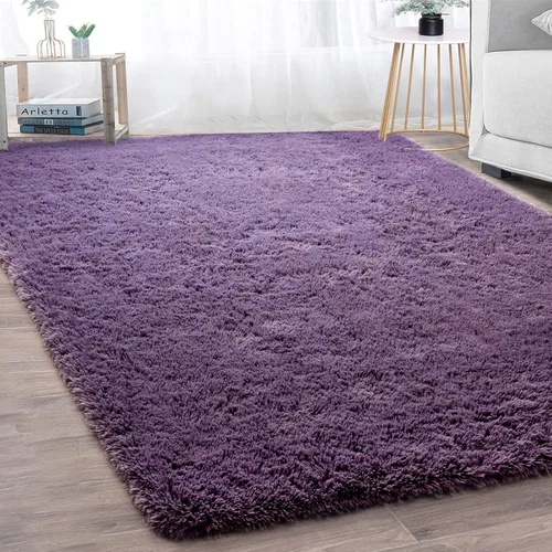 Miniatura 76 de Merelax Alfombra Moderna Suave y Esponjosa Shaggy para Dormitorio Sala de Estar Decoración de Sillas Pequeñas Alfombras Tapetes para Pies Piso, Verde