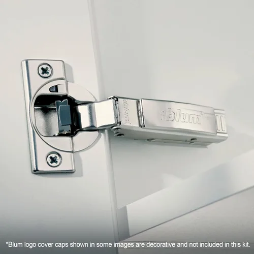Miniatura 2 de Blum Blumotion Bisagras para cerrado automático suave, con gancho superior, de 110 grados, con marco y placas de soporte., 71B3550