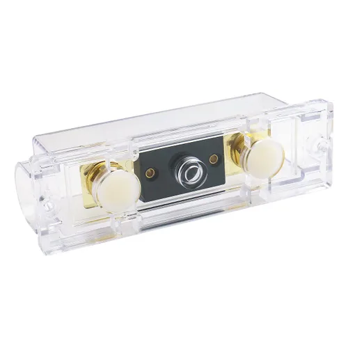Miniatura 3 de Baomain Kit de portafusibles ANL de 300 A con fusible, terminales chapados en oro, para audio de automóvil, amplificadores, sistemas de CC de 12