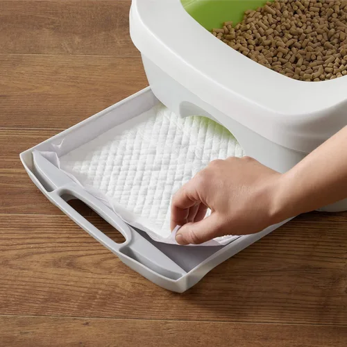 Miniatura 6 de Amazon Basics Almohadillas de Entrenamiento para Gatos, 20 unidades, ajuste universal para caja de arena, control de olores con aroma fresco, morado