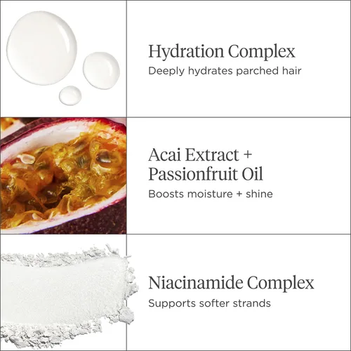 Miniatura 6 de Briogeo Superfoods Acai + Passionfruit - Mascarilla ligera de hidratación para cabello fino, acondicionador profundo para cabello fino, aumenta