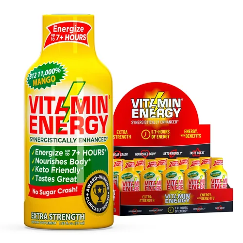 Miniatura 22 de Vitamin Energy Immune+ Extra Strength Energy Shot Army Orange 10 unidades, 260 mg de cafeína natural, vitaminas B, citicolina, té verde, apoyo