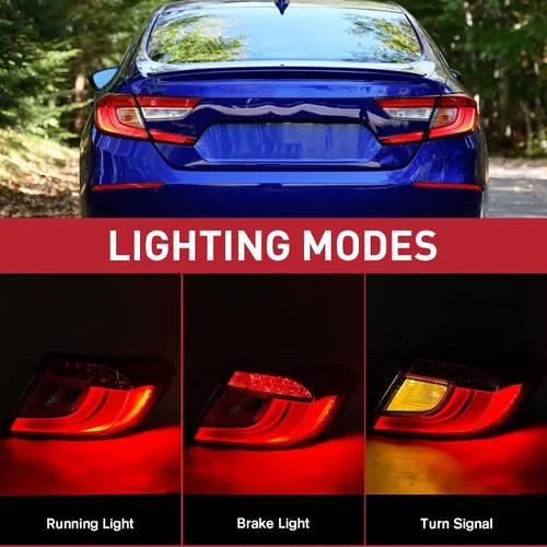 Miniatura 3 de Conjunto de lámpara trasera LED compatible con Honda Accord Sedan 2018-2022 lado derecho del pasajero 33500TVAA01 HO2805118