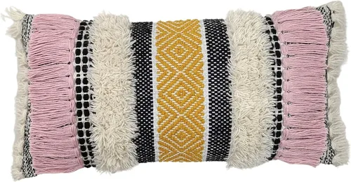Miniatura 13 de Trade Star Funda de almohada 100 % algodón, altamente duradera, de alta calidad, para sofá, funda de almohada lumbar moderna y bohemia copetuda