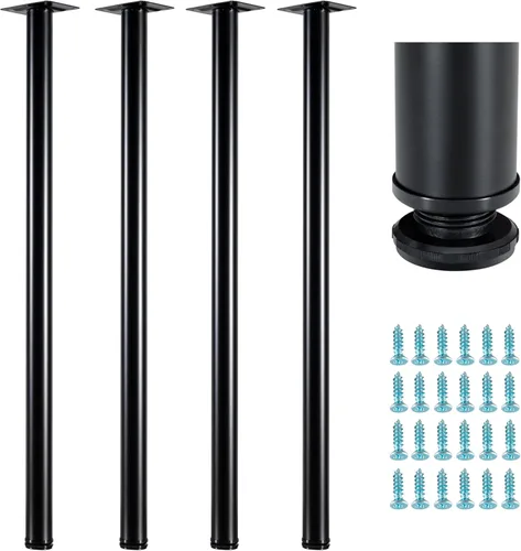 Miniatura 7 de WUHUANGKAKA - Patas de mesa de 16 pulgadas, patas de escritorio de metal ajustables, adecuadas para patas de muebles de bricolaje, escritorio