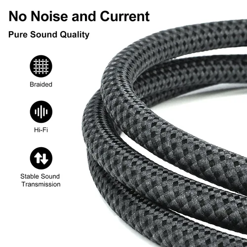 Miniatura 6 de J&D Adaptador convertidor de cable estéreo USB C a doble XLR macho para amplificador, mezclador de consola de mezcla, altavoz compatible con iPhone