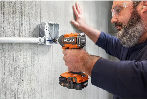 Miniatura 5 de Ridgid Destornillador de impacto de 18 V sin escobillas de 3 velocidades de 1/4 pulgadas (solo herramienta, empaquetado a granel)
