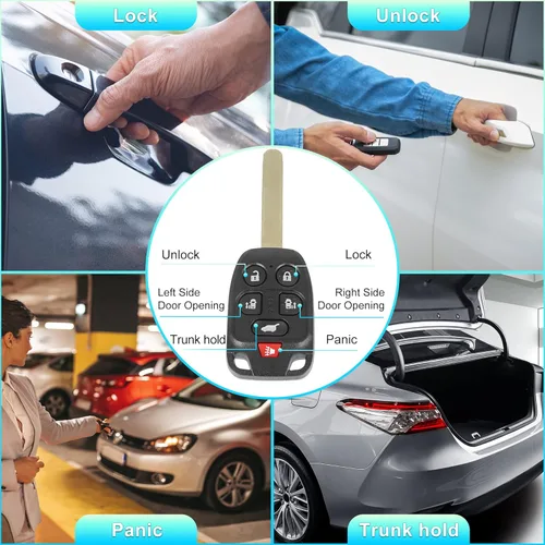Miniatura 3 de X AUTOHAUX 2 unids 313.8 Mhz N5F-A04TAA reemplazo inteligente de proximidad sin llave llave remoto llavero para Honda Odyssey EXL 2011 2012 2013