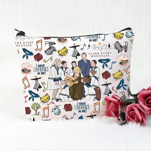 Miniatura 7 de POFULL Von Trapp - Bolsa de cosméticos para películas musicales, regalo para amantes de la música, regalo para cantar