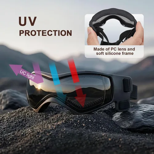 Miniatura 2 de Ownpets - Gafas para perros, gafas de protección UV, protección contra la nieve, protección contra el viento, protección contra el polvo con correa